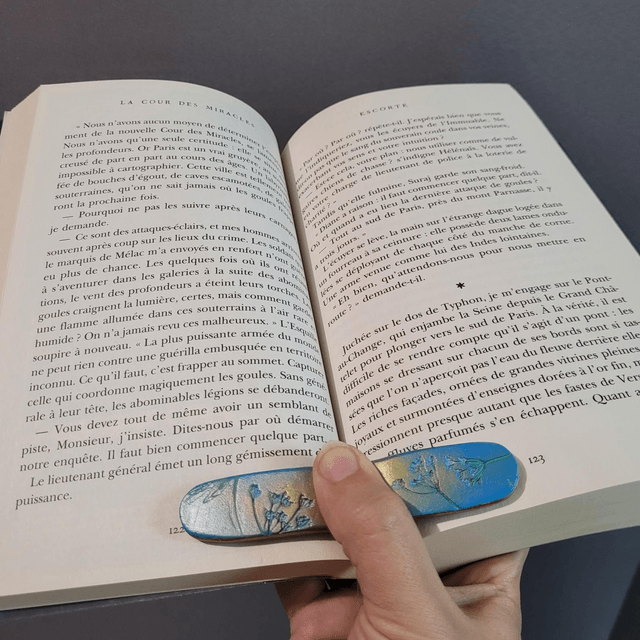 Bague de lecture plate - Orchidée 