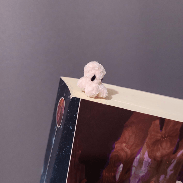 Marque page mini - Fluffy Poulpy - rose