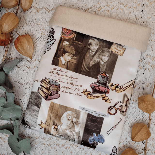 Pochette Doublée pour broché - Luna - Beige