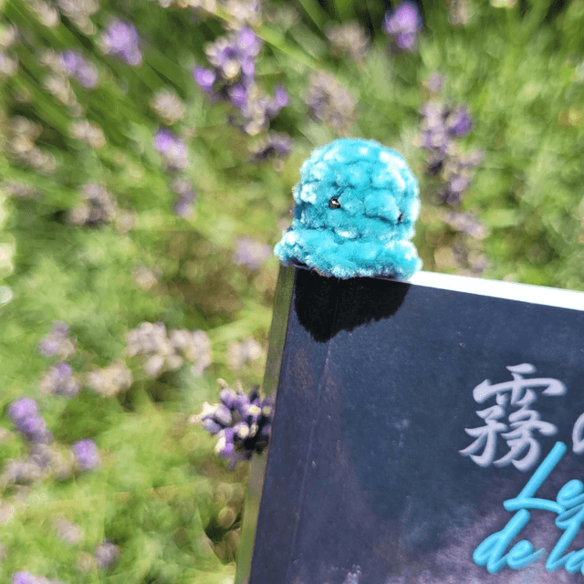 Marque page - Fluffy Poulpy - Turquoise