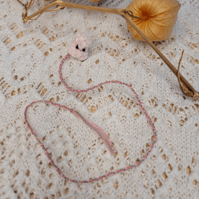 Marque page mini - Fluffy Poulpy - rose
