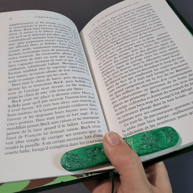 Bague de lecture plate - Mélisse