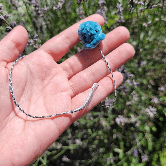 Marque page - Fluffy Poulpy - Turquoise