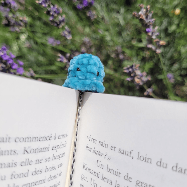Marque page - Fluffy Poulpy - Turquoise
