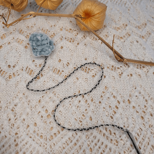 Marque page - Fluffy Poulpy - bleu ciel