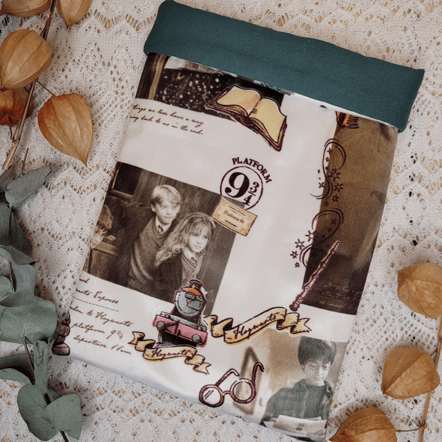 Pochette Doublée pour broché - Hermione - Vert forêt